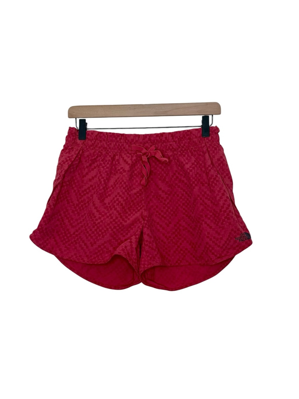 The North Face Class V Medium Red Chevron Shorts UPF 50 Gorpcore Outdoors
